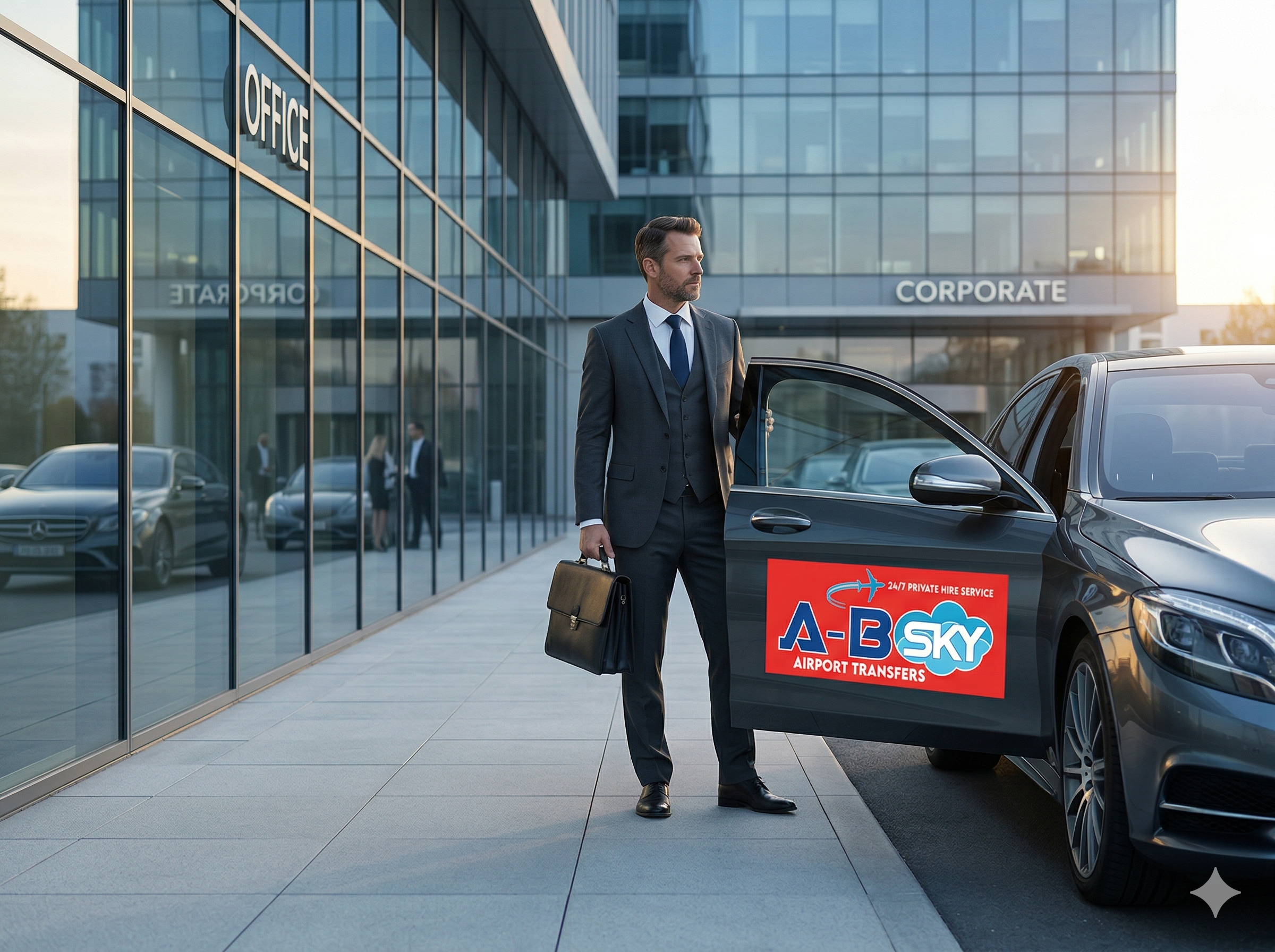Corporate airport transfer accounts